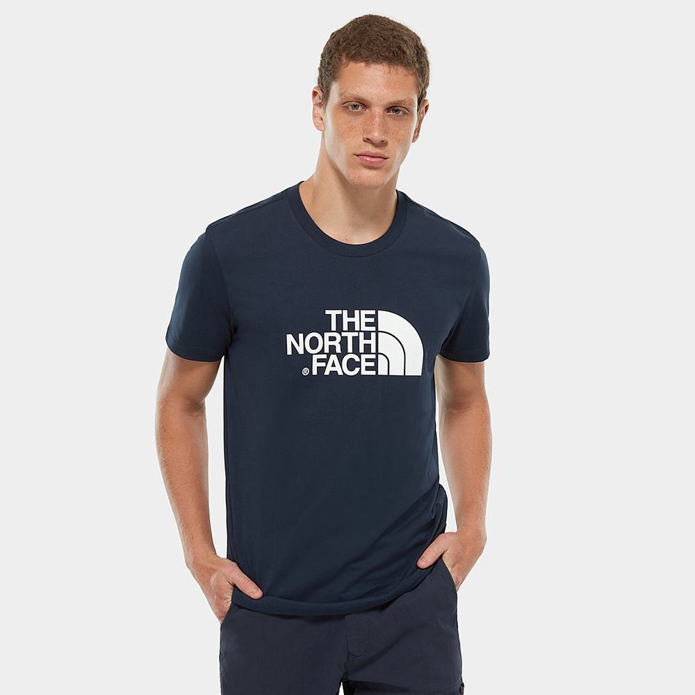 Tricko The North Face Easy Panske Námornícka Modrá Biele | QWZ-690237