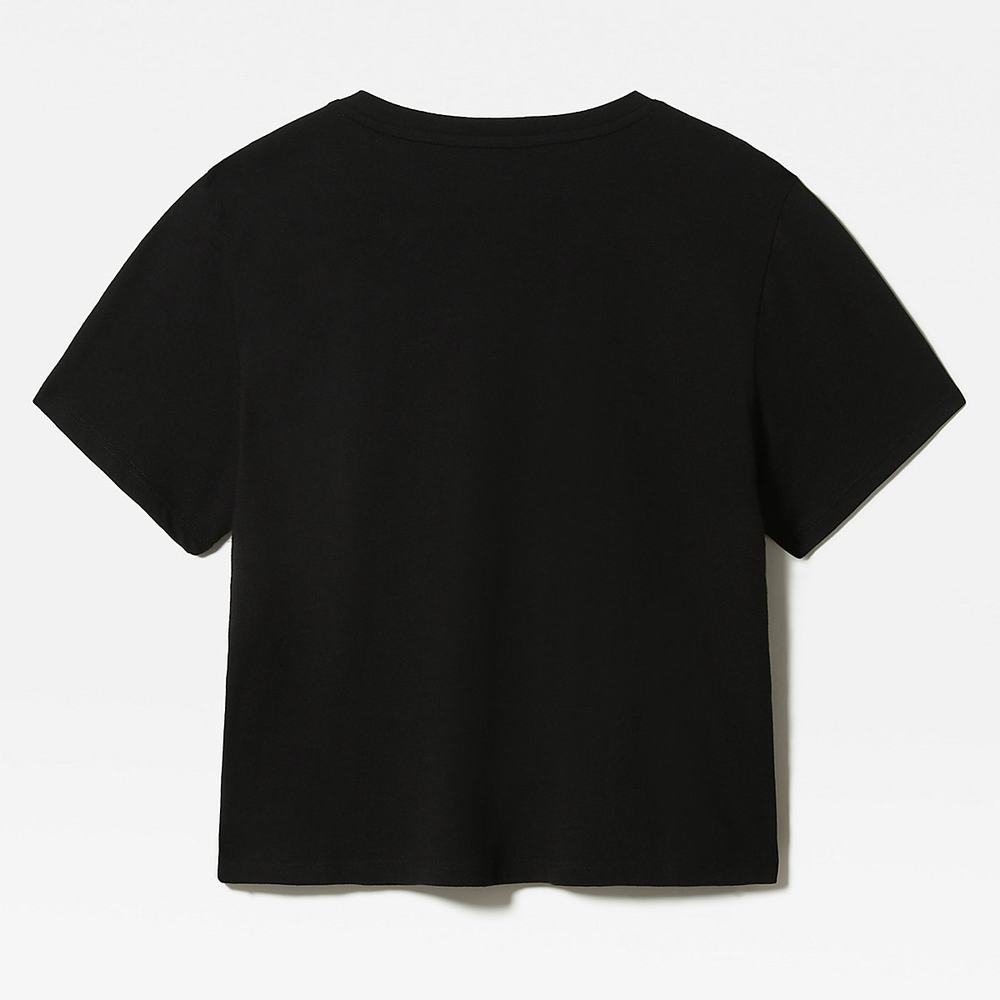 Tricko The North Face FOUNDATION CROPPED Damske Čierne | ILJ-140628