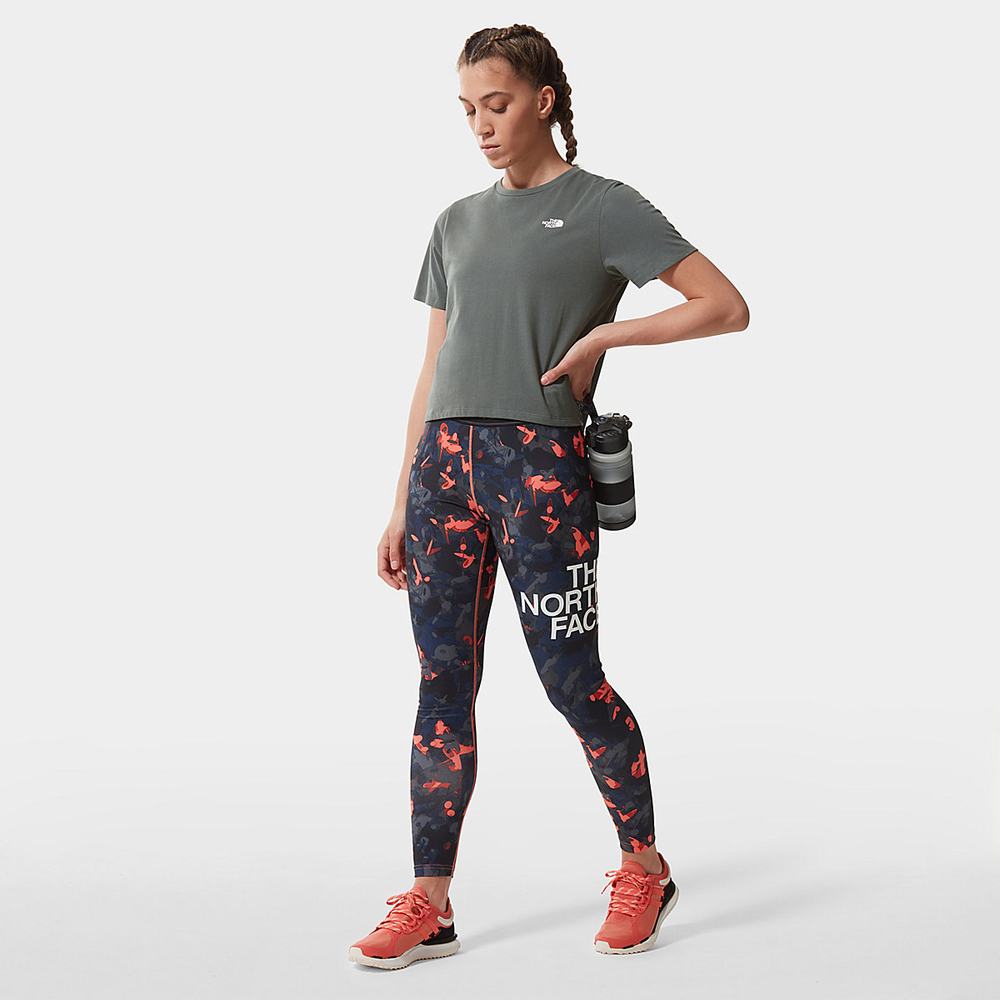 Tricko The North Face FOUNDATION CROPPED Damske Zelene | IQW-487025