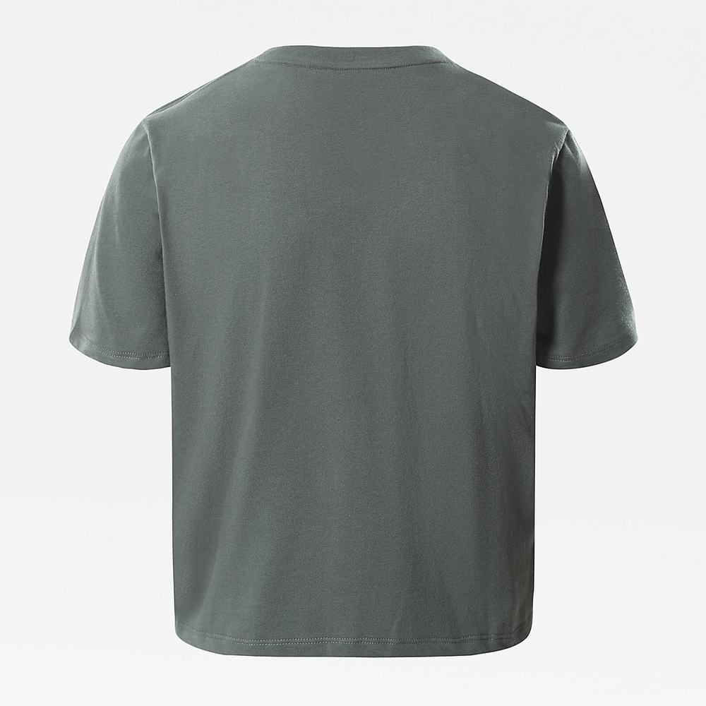 Tricko The North Face FOUNDATION CROPPED Damske Zelene | IQW-487025