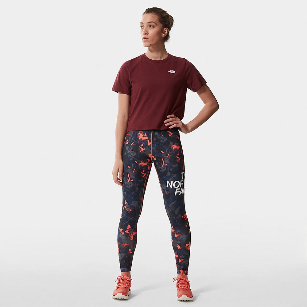 Tricko The North Face FOUNDATION CROPPED Damske Červené | KHQ-369784