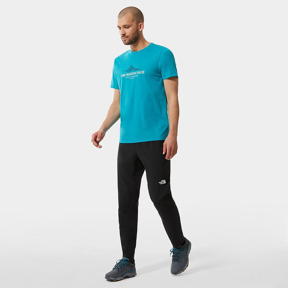 Tricko The North Face FOUNDATION GRAPHIC Panske Modre | ETR-016975