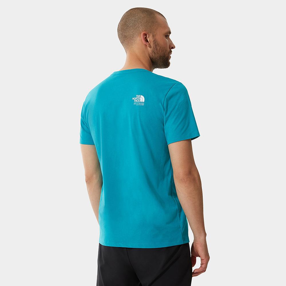 Tricko The North Face FOUNDATION GRAPHIC Panske Modre | ETR-016975