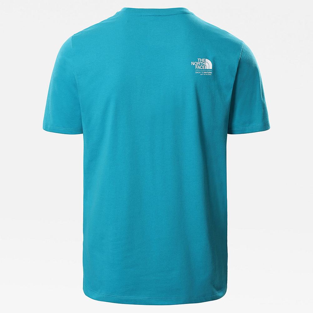 Tricko The North Face FOUNDATION GRAPHIC Panske Modre | ETR-016975