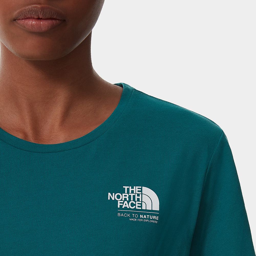 Tricko The North Face FOUNDATION GRAPHIC Damske Zelene | SJP-236840