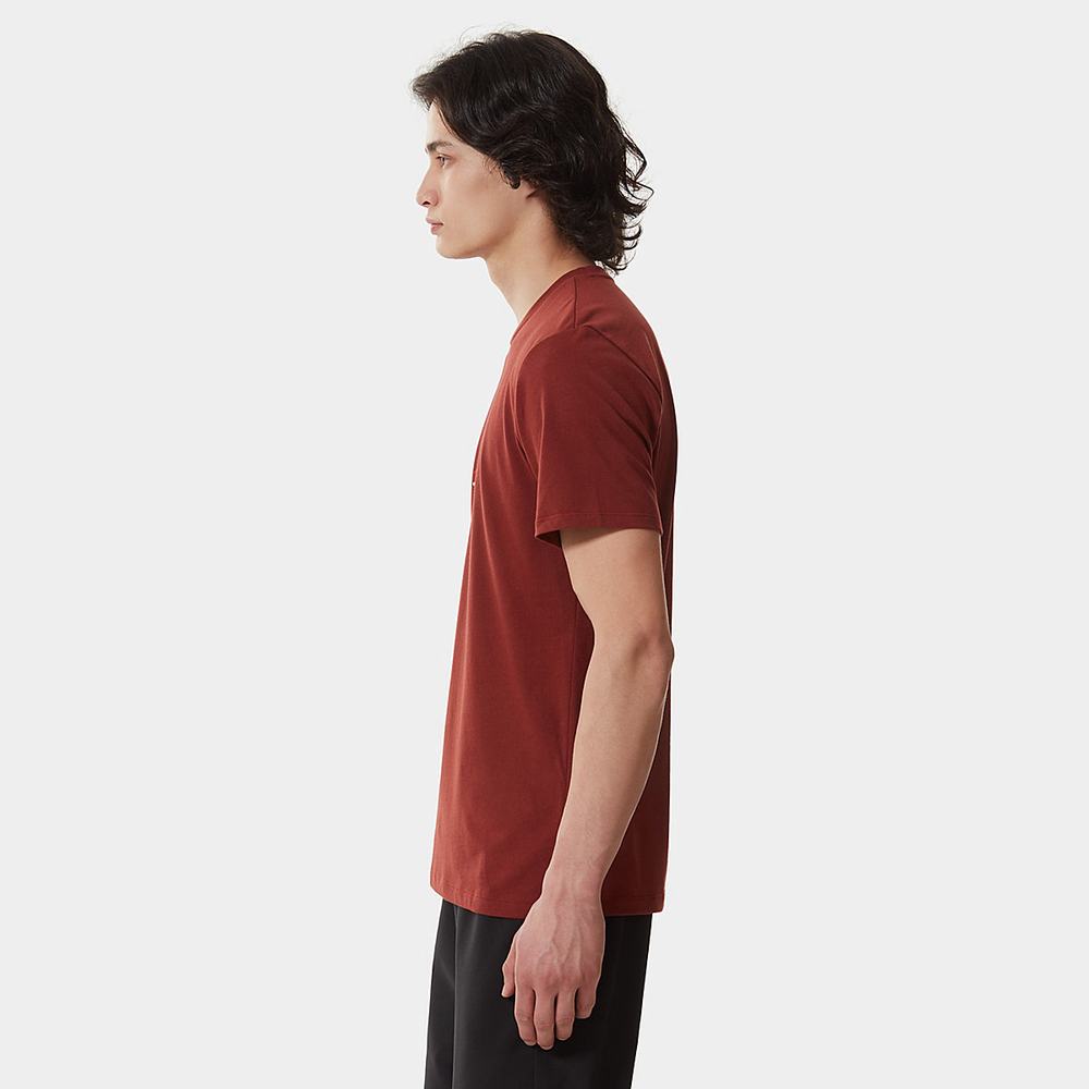Tricko The North Face FOUNDATION GRAPHIC Panske Tmavo Červené | TBM-713089
