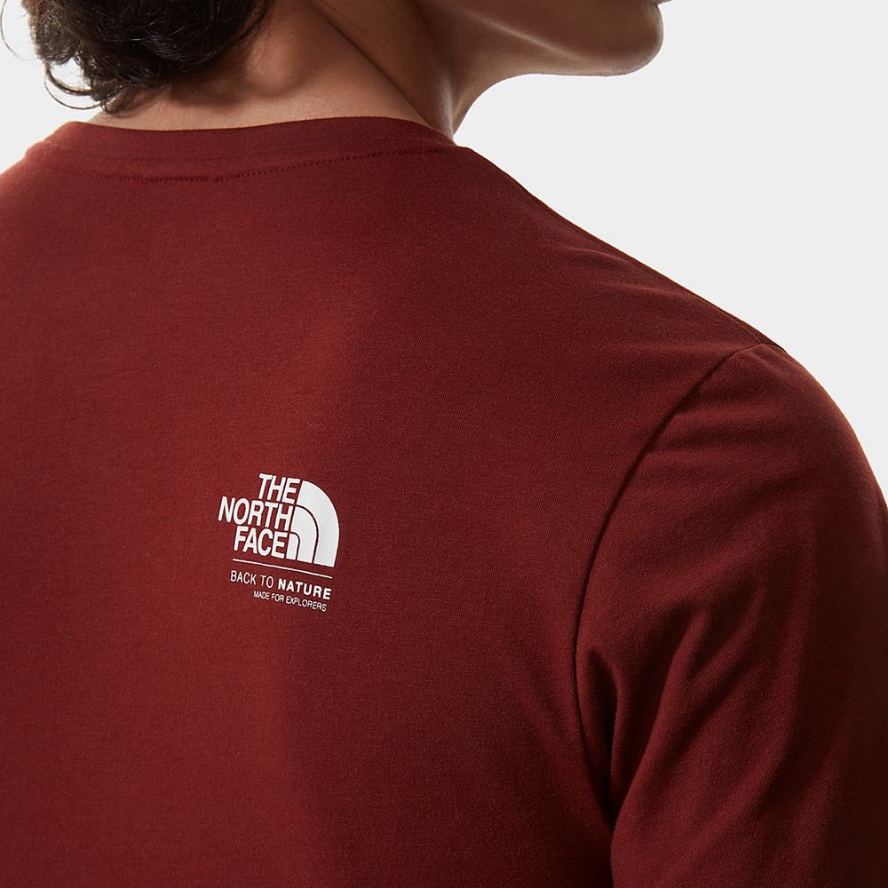 Tricko The North Face FOUNDATION GRAPHIC Panske Tmavo Červené | TBM-713089