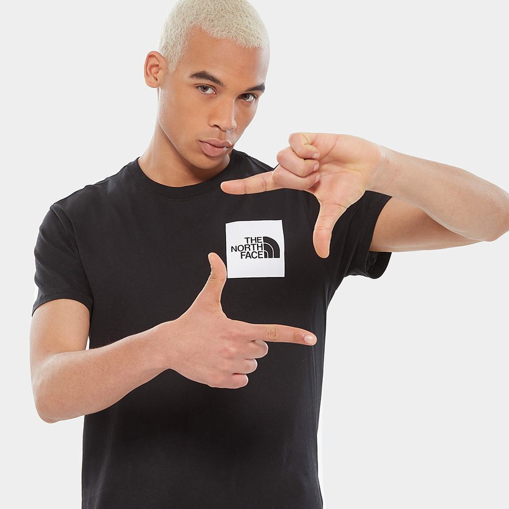 Tricko The North Face Fine Panske Čierne | JLY-285376
