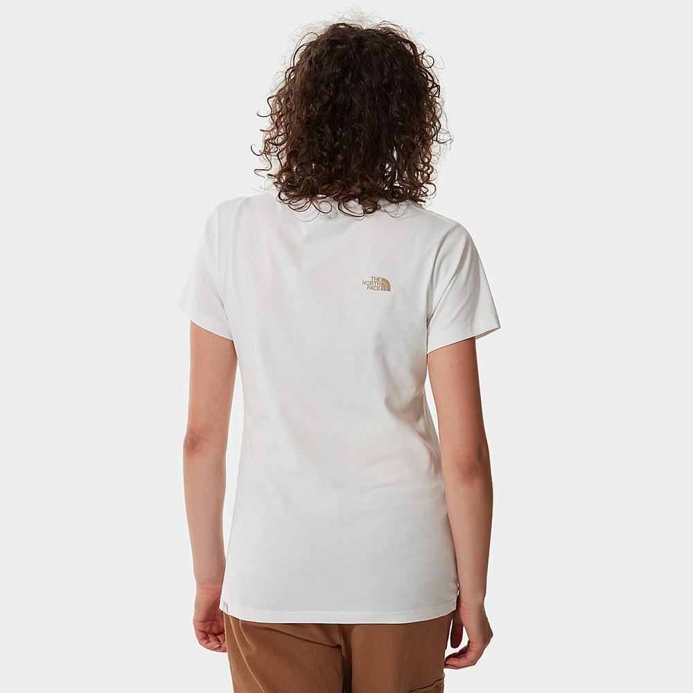 Tricko The North Face GRAPHIC Damske Biele | YRX-240615