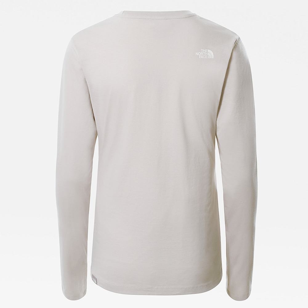 Tricko The North Face GRAPHIC LONG-SLEEVE Damske Strieborne Siva | ARG-354906