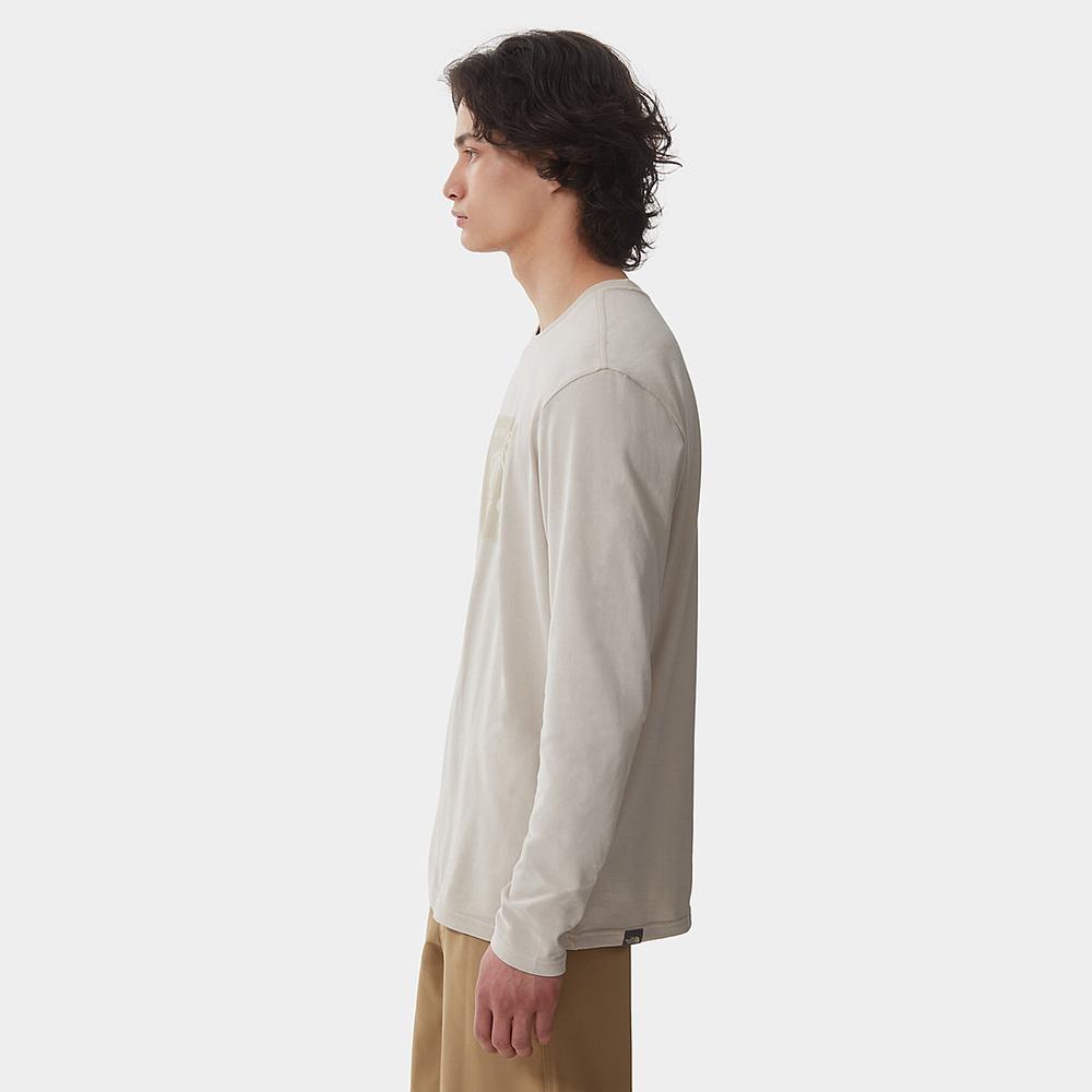 Tricko The North Face IMAGE IDEALS LONG-SLEEVE Panske Strieborne Siva | WXT-814537