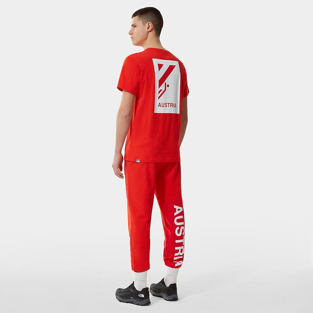 Tricko The North Face INTERNATIONAL COLLECTION CLASSIC CLIMB Panske Červené | ZNG-295407