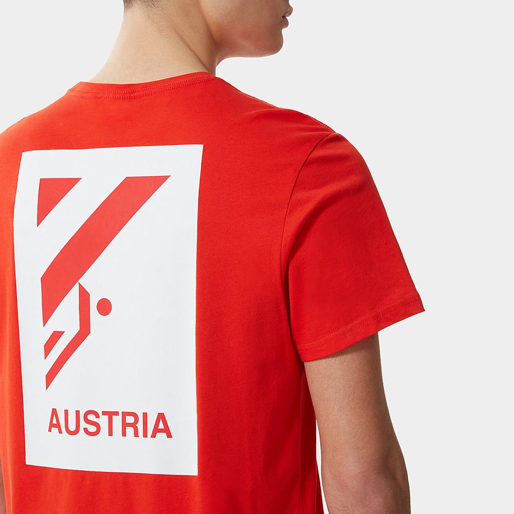 Tricko The North Face INTERNATIONAL COLLECTION CLASSIC CLIMB Panske Červené | ZNG-295407