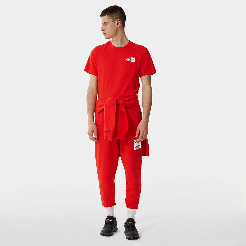 Tricko The North Face INTERNATIONAL COLLECTION CLASSIC CLIMB Panske Červené | ZNG-295407