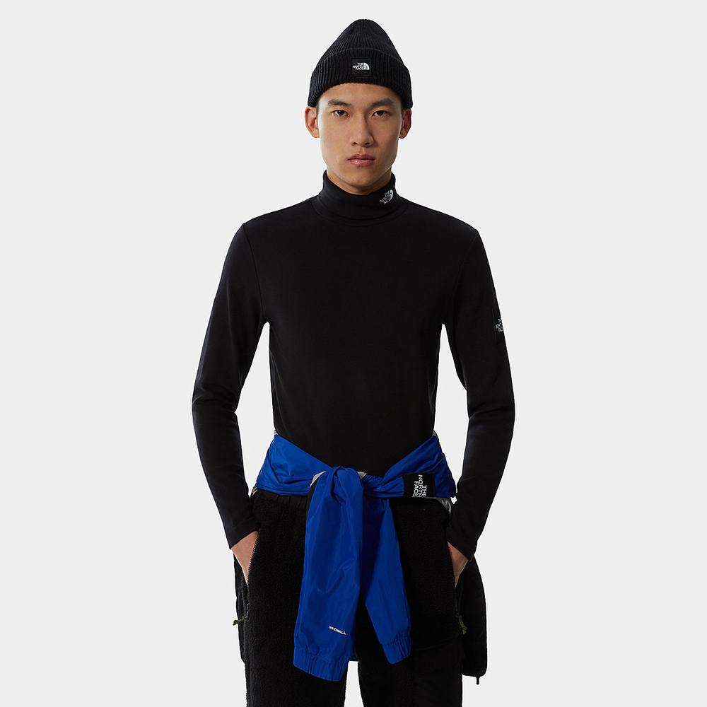 Tricko The North Face MTN ARCHIVES LONG-SLEEVE Panske Čierne | CIR-641839