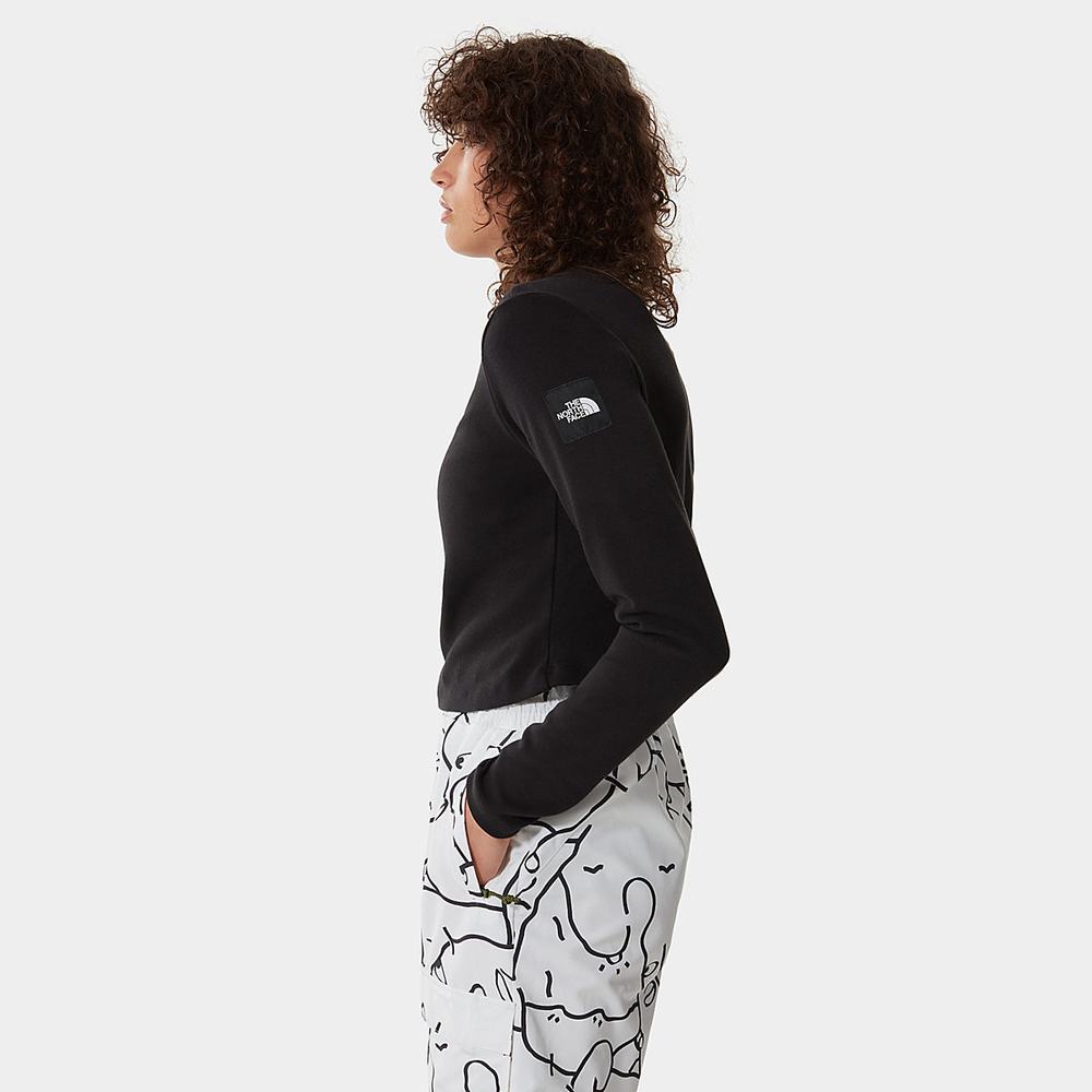 Tricko The North Face MTN ARCHIVES LONG-SLEEVE Damske Čierne | XUC-785302