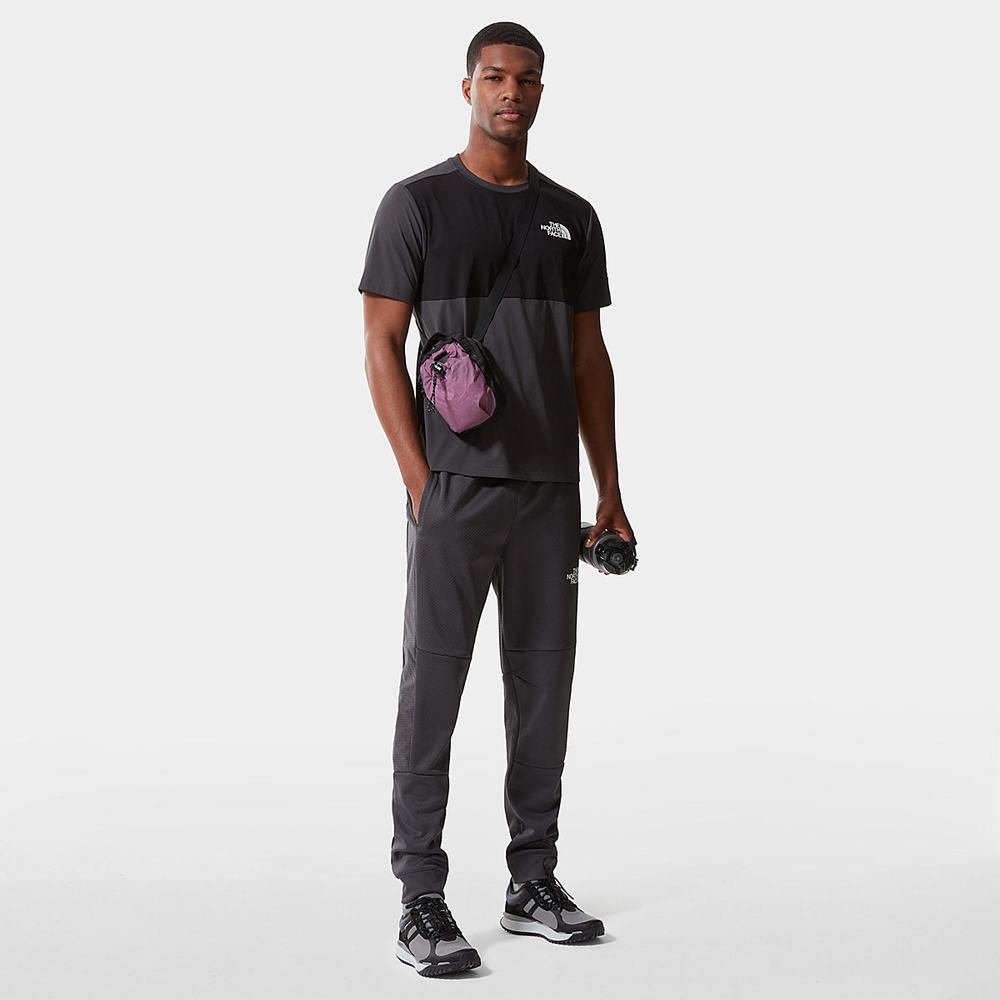 Tricko The North Face Mountain Athletics Hybrid Panske Siva Čierne | MAH-570932