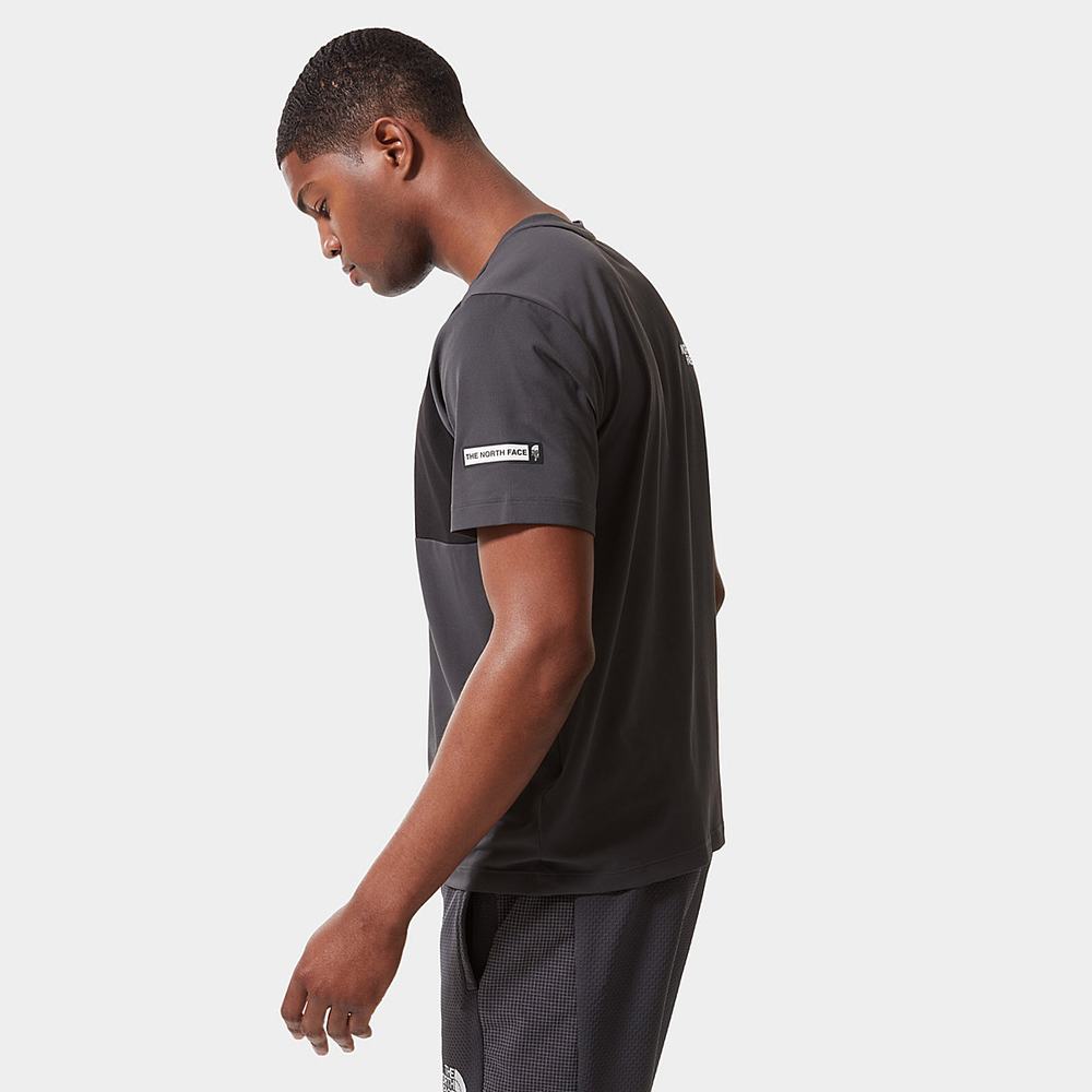 Tricko The North Face Mountain Athletics Hybrid Panske Siva Čierne | MAH-570932