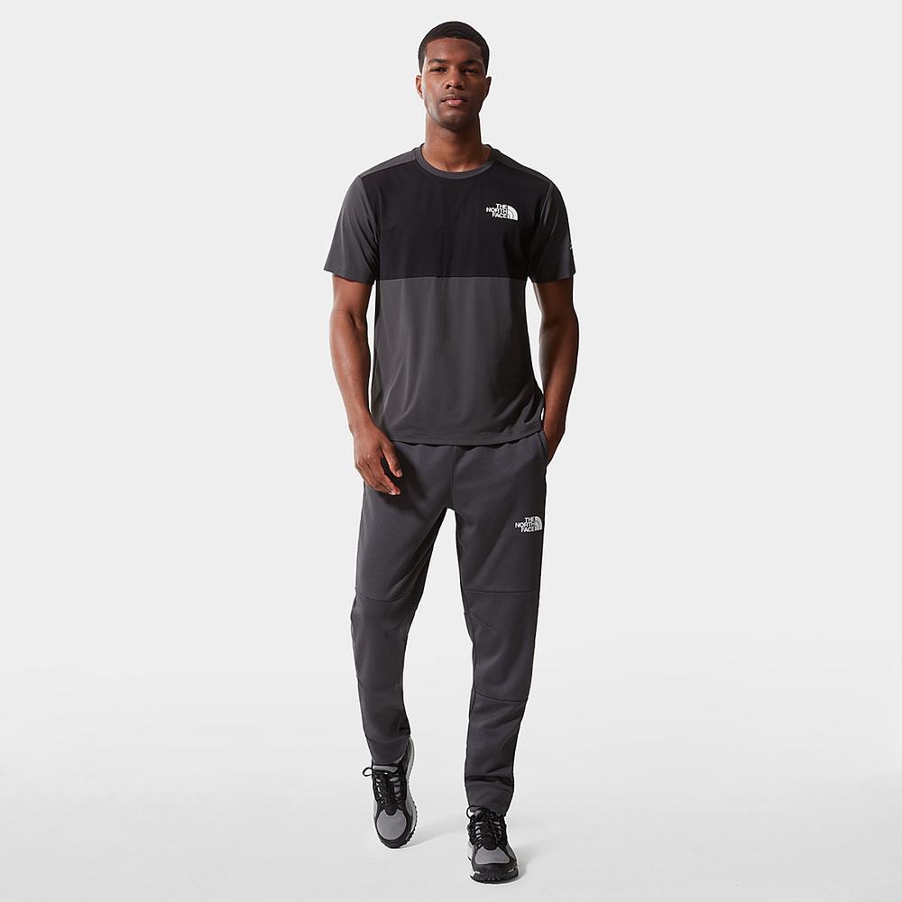 Tricko The North Face Mountain Athletics Hybrid Panske Siva Čierne | MAH-570932