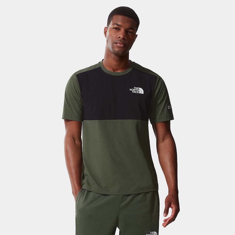 Tricko The North Face Mountain Athletics Hybrid Panske Čierne | MRX-863154