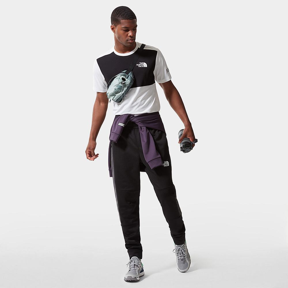 Tricko The North Face Mountain Athletics Hybrid Panske Biele Čierne | PRL-135698