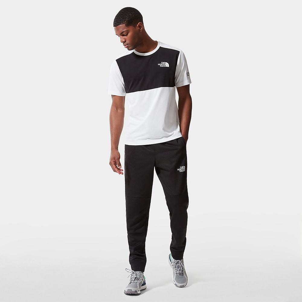 Tricko The North Face Mountain Athletics Hybrid Panske Biele Čierne | PRL-135698