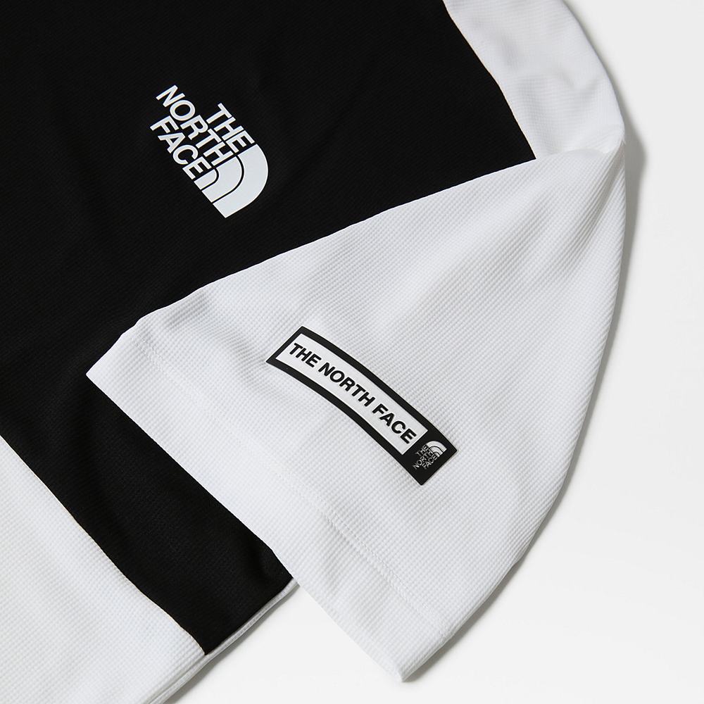 Tricko The North Face Mountain Athletics Hybrid Panske Biele Čierne | PRL-135698