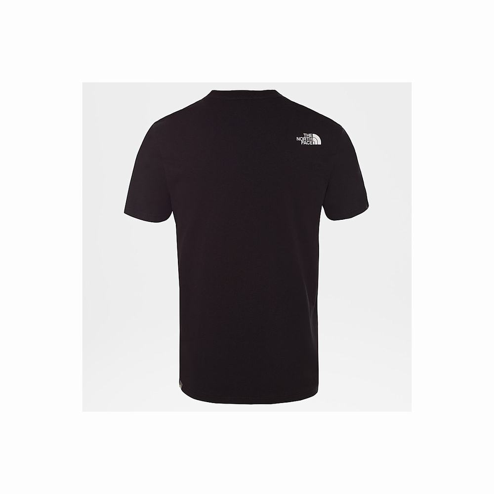 Tricko The North Face Mountain Line Panske Čierne | KRQ-491807