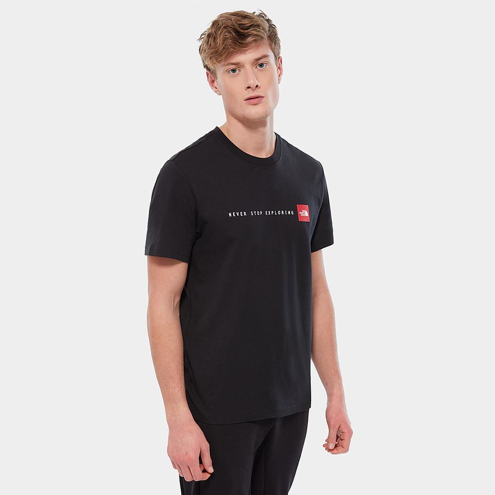 Tricko The North Face NSE Panske Čierne | TVL-248019