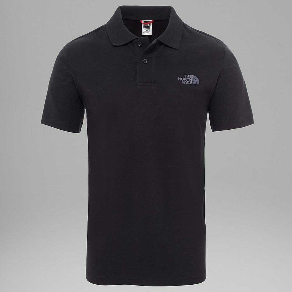 Tricko The North Face Polo Piquet Panske Čierne | NIO-914823