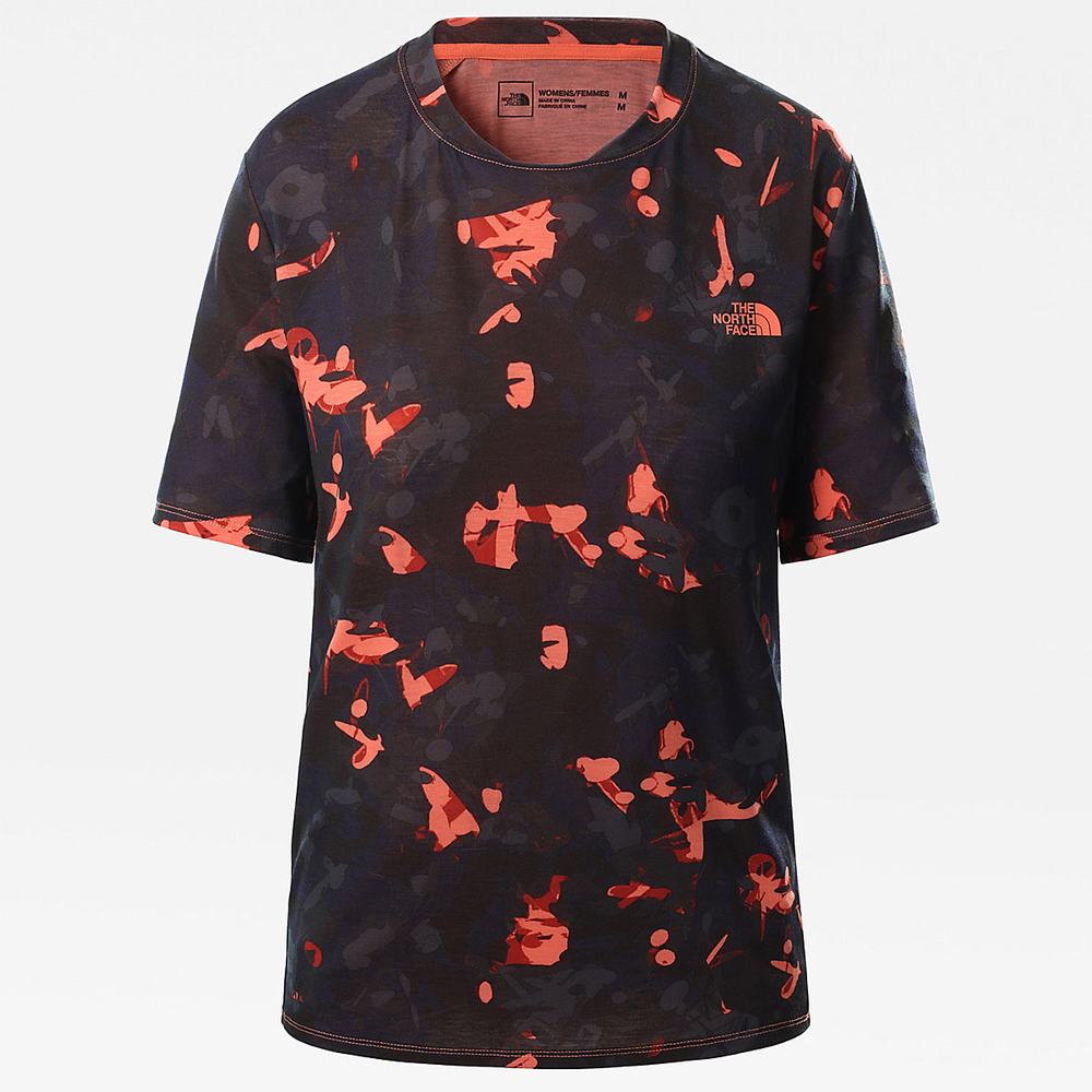 Tricko The North Face Printed Wander Damske Oranžové | SJO-407198