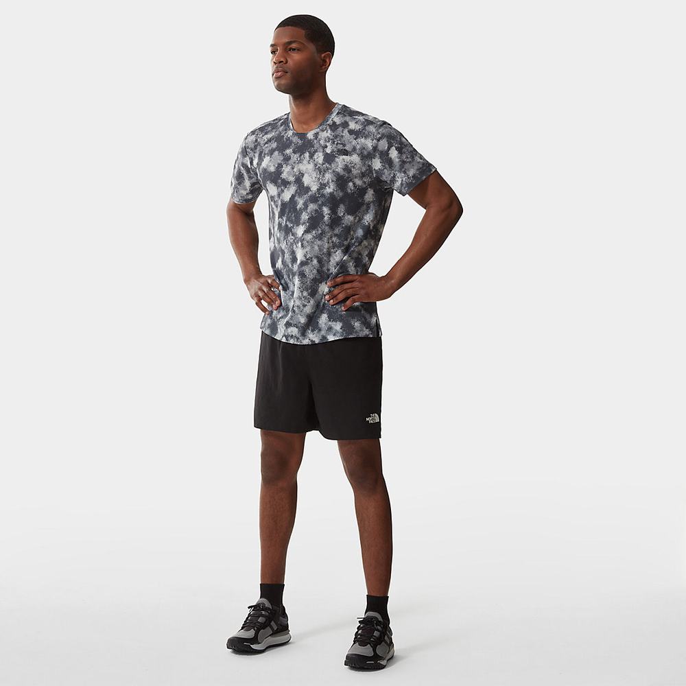 Tricko The North Face Printed Wander Kratke-Sleeve Panske Siva Maskacove | AEZ-630127