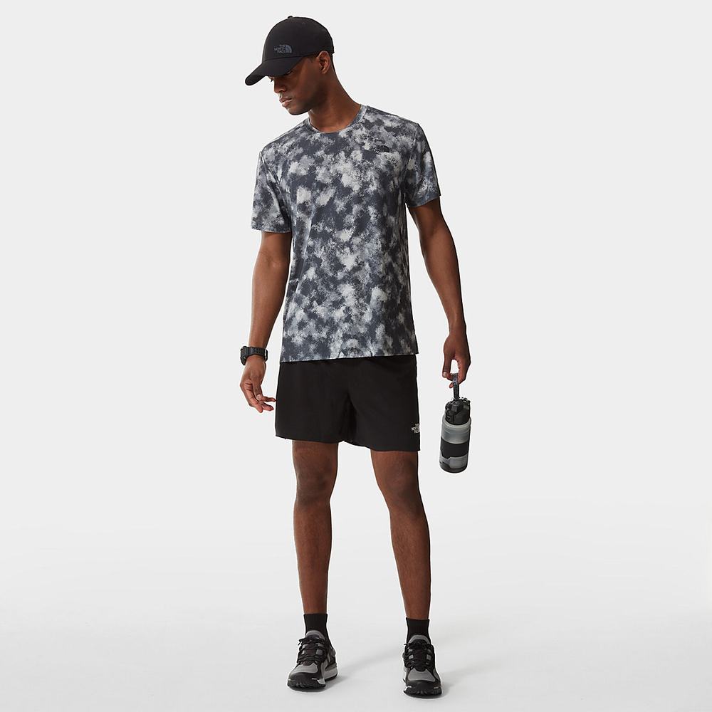 Tricko The North Face Printed Wander Kratke-Sleeve Panske Siva Maskacove | AEZ-630127