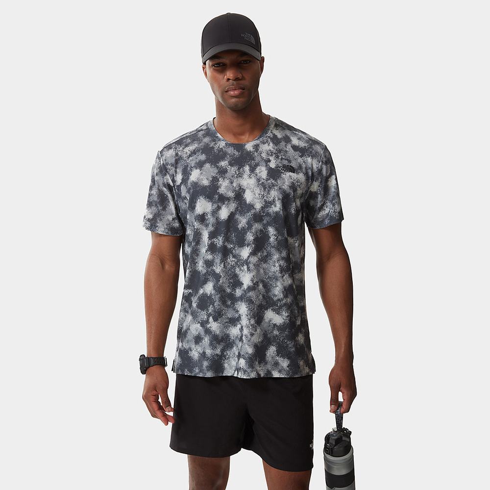 Tricko The North Face Printed Wander Kratke-Sleeve Panske Siva Maskacove | AEZ-630127