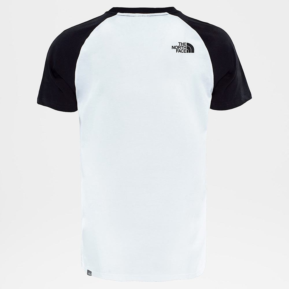 Tricko The North Face Raglan Easy Panske Biele Čierne | JNW-524073