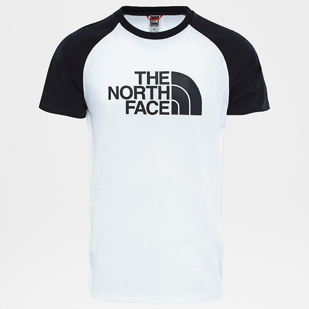 Tricko The North Face Raglan Easy Panske Biele Čierne | JNW-524073
