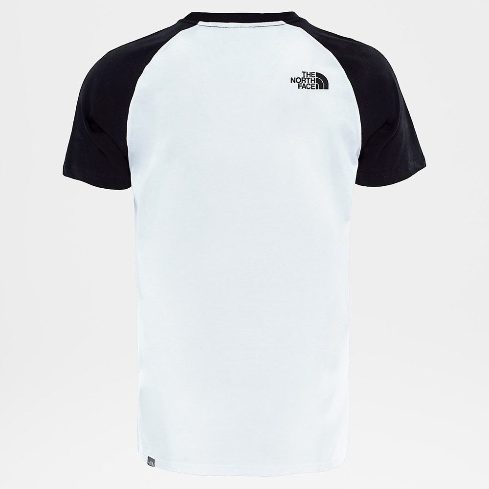 Tricko The North Face Raglan Easy Panske Biele Čierne | JNW-524073