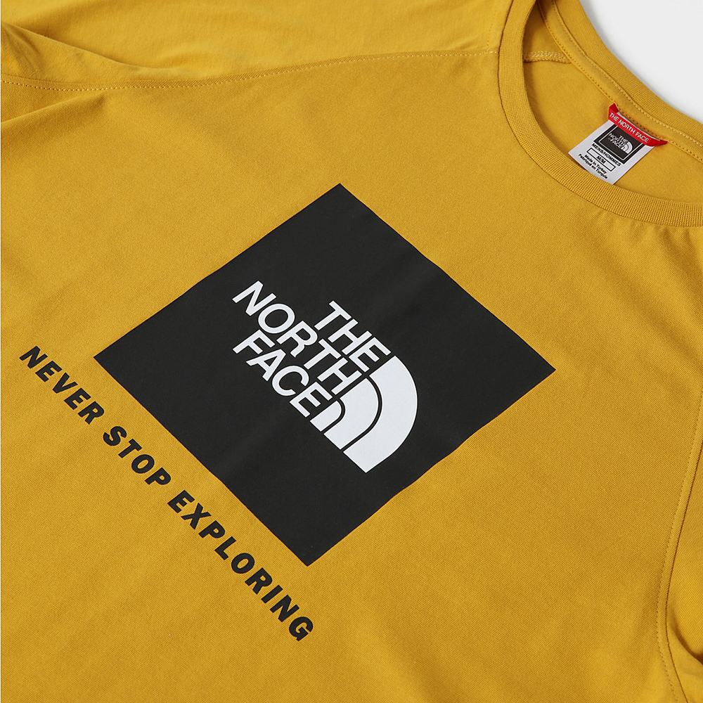 Tricko The North Face Raglan Redbox Panske Žlté | JID-963457