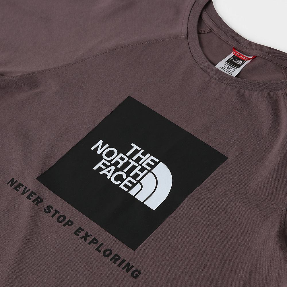 Tricko The North Face Raglan Redbox Panske Tmavo Siva Nachový | XJB-843601