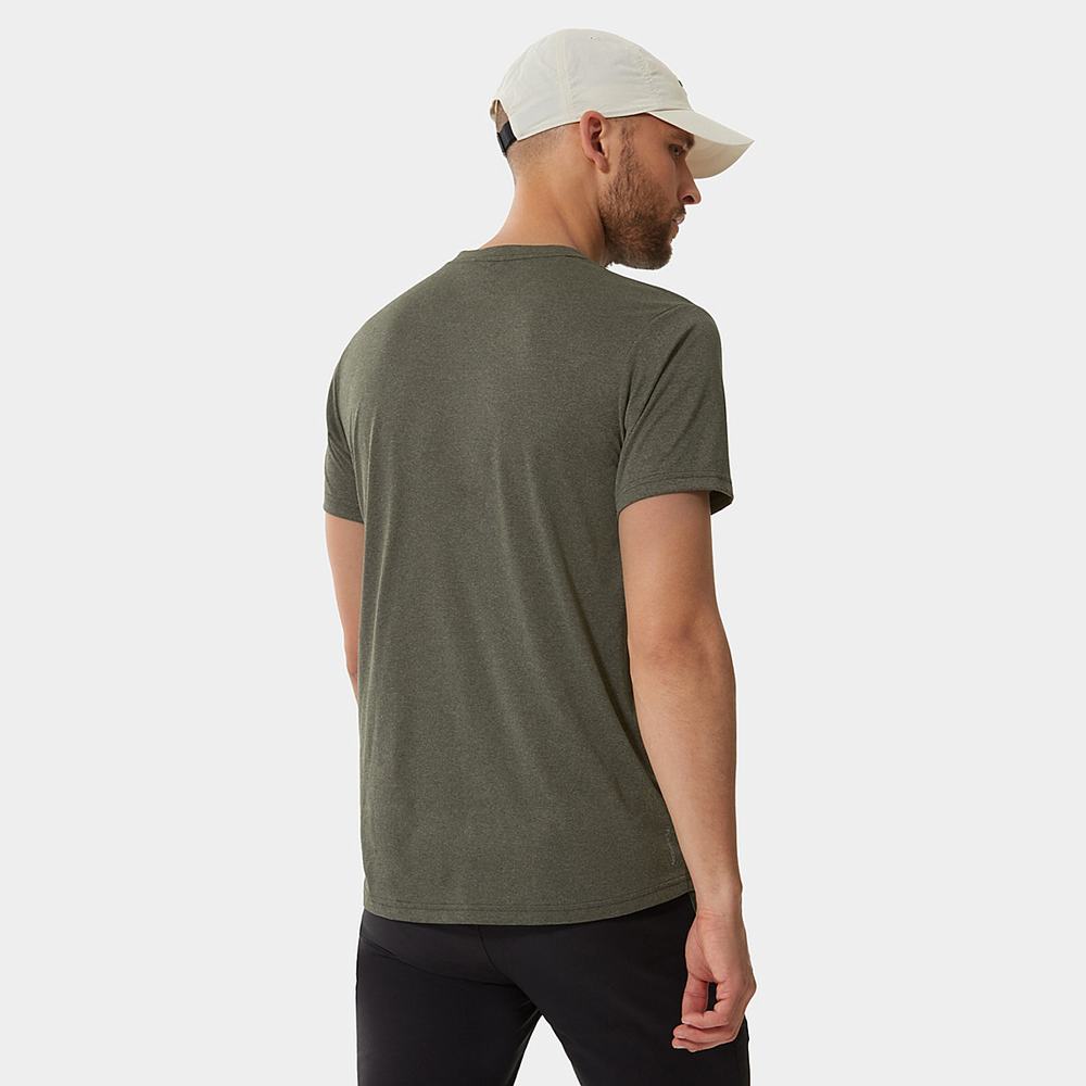 Tricko The North Face Reaxion Amp Panske Olivovo Zelená Zelene | UQT-497016