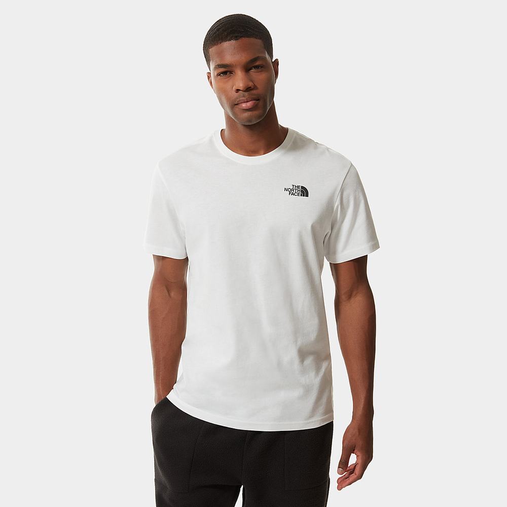 Tricko The North Face Redbox Panske Biele | MOC-291748