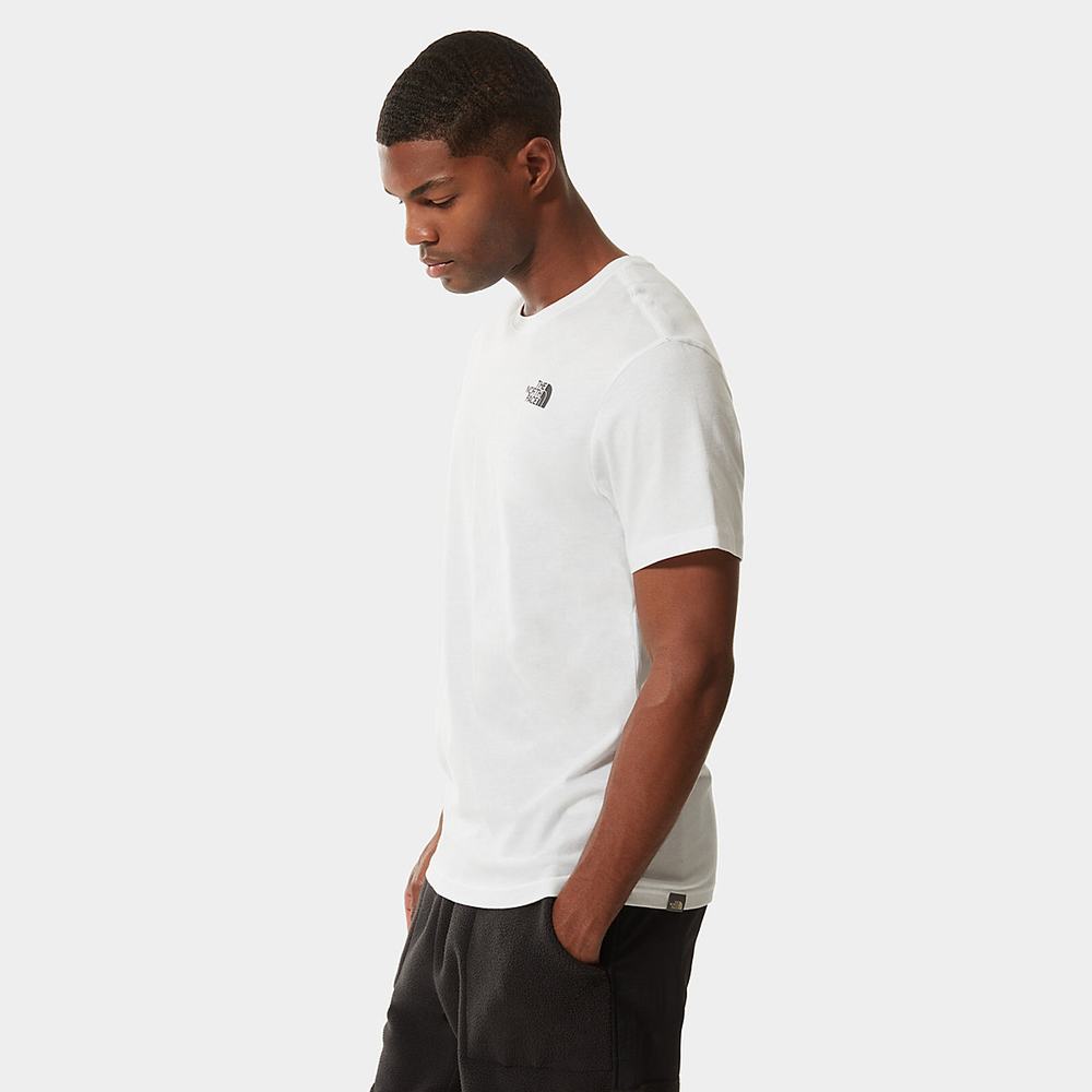Tricko The North Face Redbox Panske Biele | MOC-291748