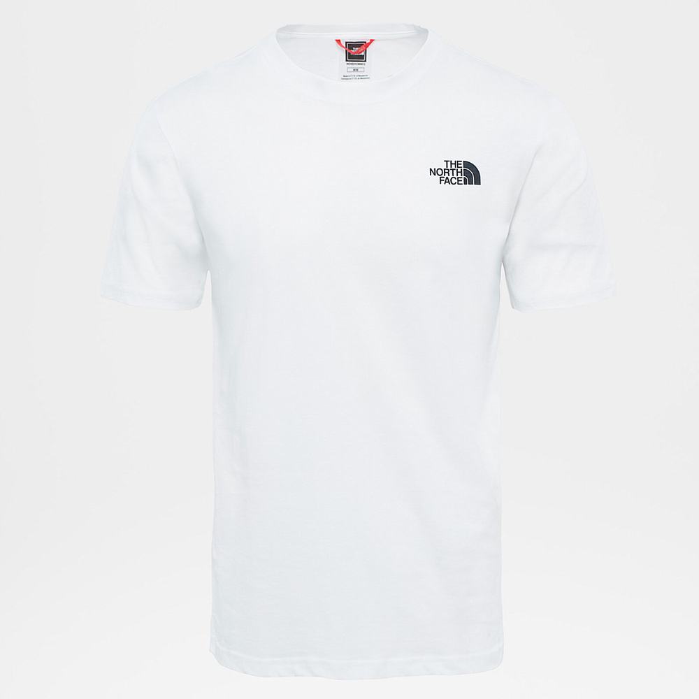 Tricko The North Face Redbox Panske Biele | MOC-291748