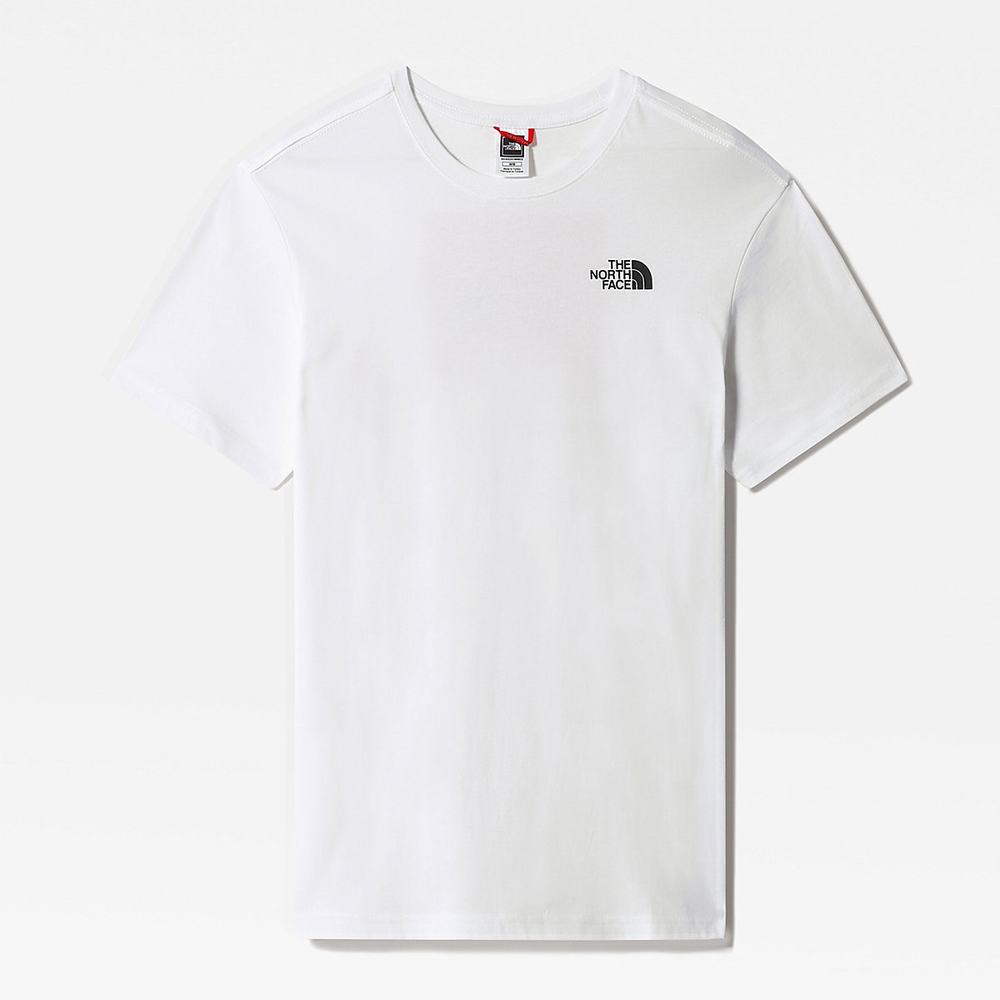 Tricko The North Face Redbox Panske Biele | MOC-291748