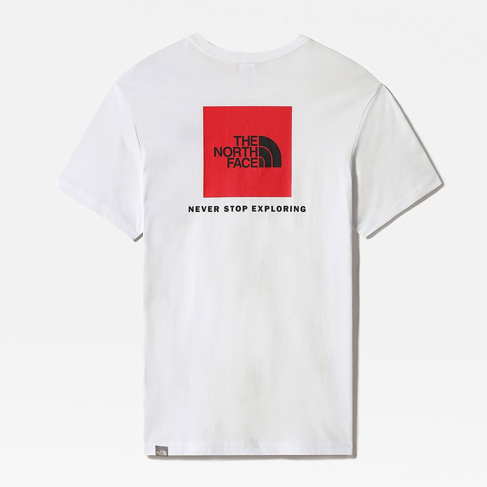 Tricko The North Face Redbox Panske Biele | MOC-291748