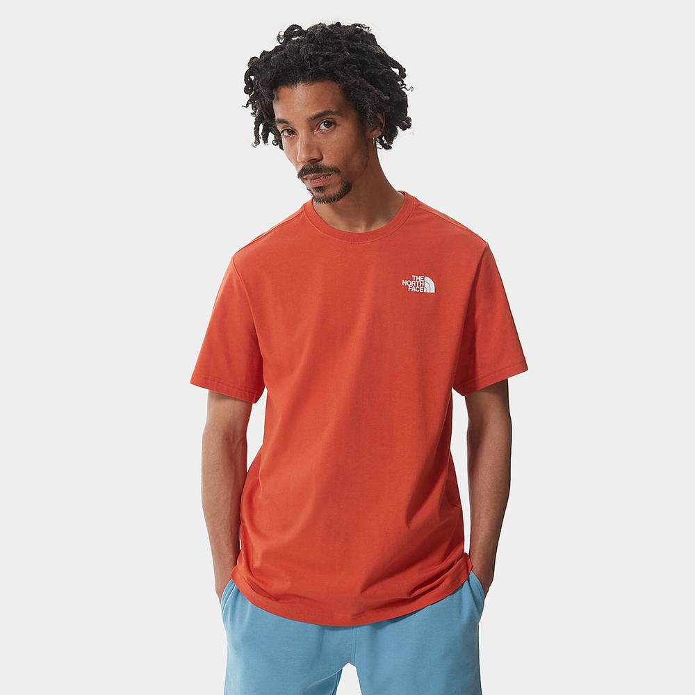 Tricko The North Face Redbox Panske Modre Siva | LNT-748216