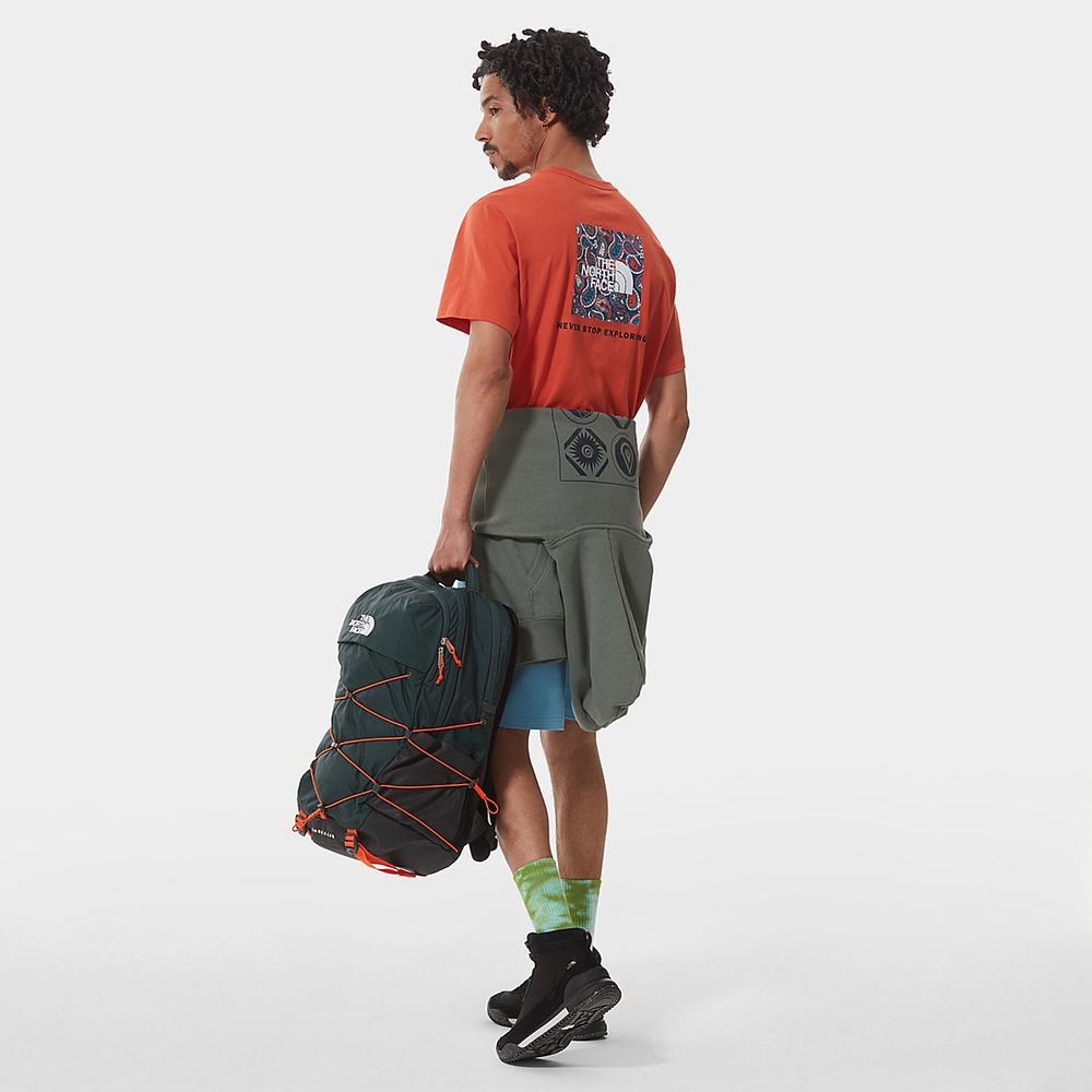 Tricko The North Face Redbox Panske Modre Siva | LNT-748216