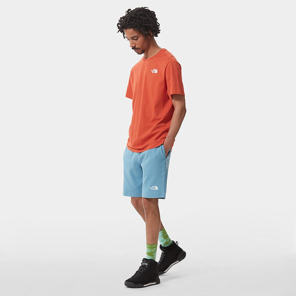 Tricko The North Face Redbox Panske Modre Siva | LNT-748216