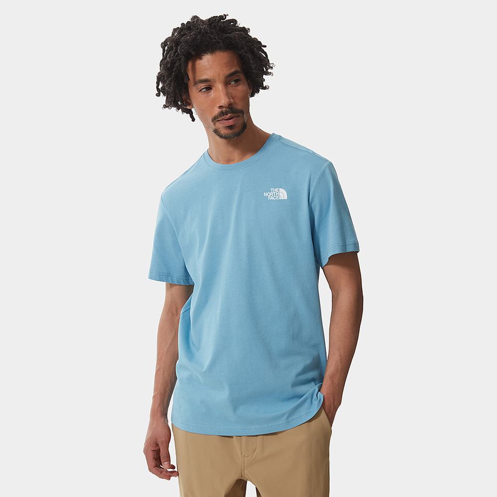 Tricko The North Face Redbox Panske Modre Siva | QGO-427983