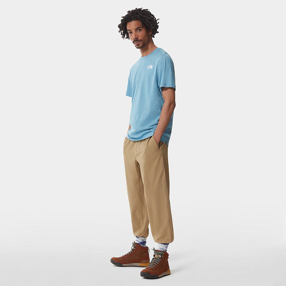 Tricko The North Face Redbox Panske Modre Siva | QGO-427983
